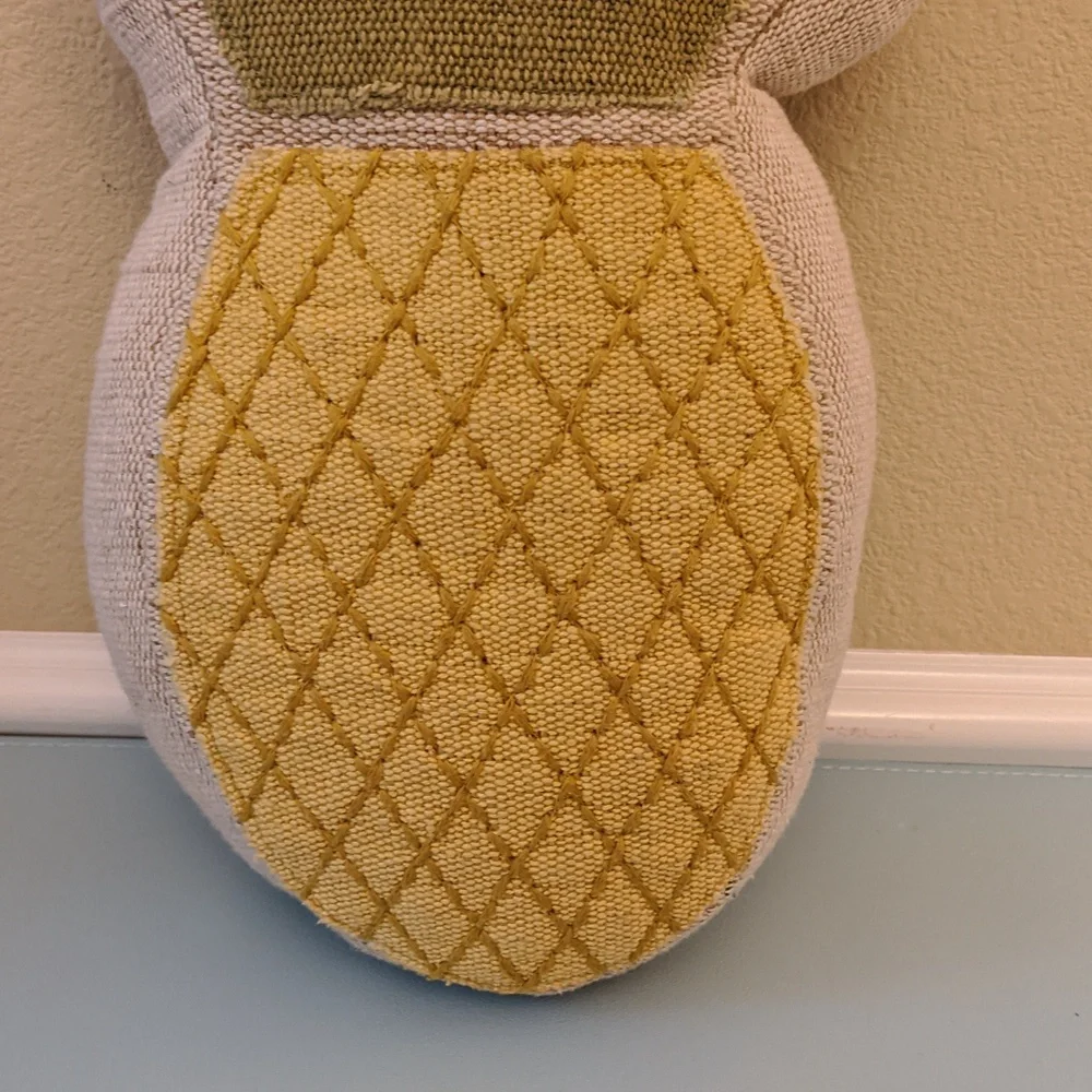 Pineapple Throw Pillow Woven Embroidered Natural Fibers Nordstrom Rack
